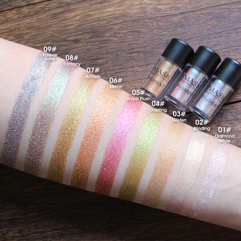 IMAGIC 9-Color Chameleon Loose Eyeshadow Pigment - Image 2