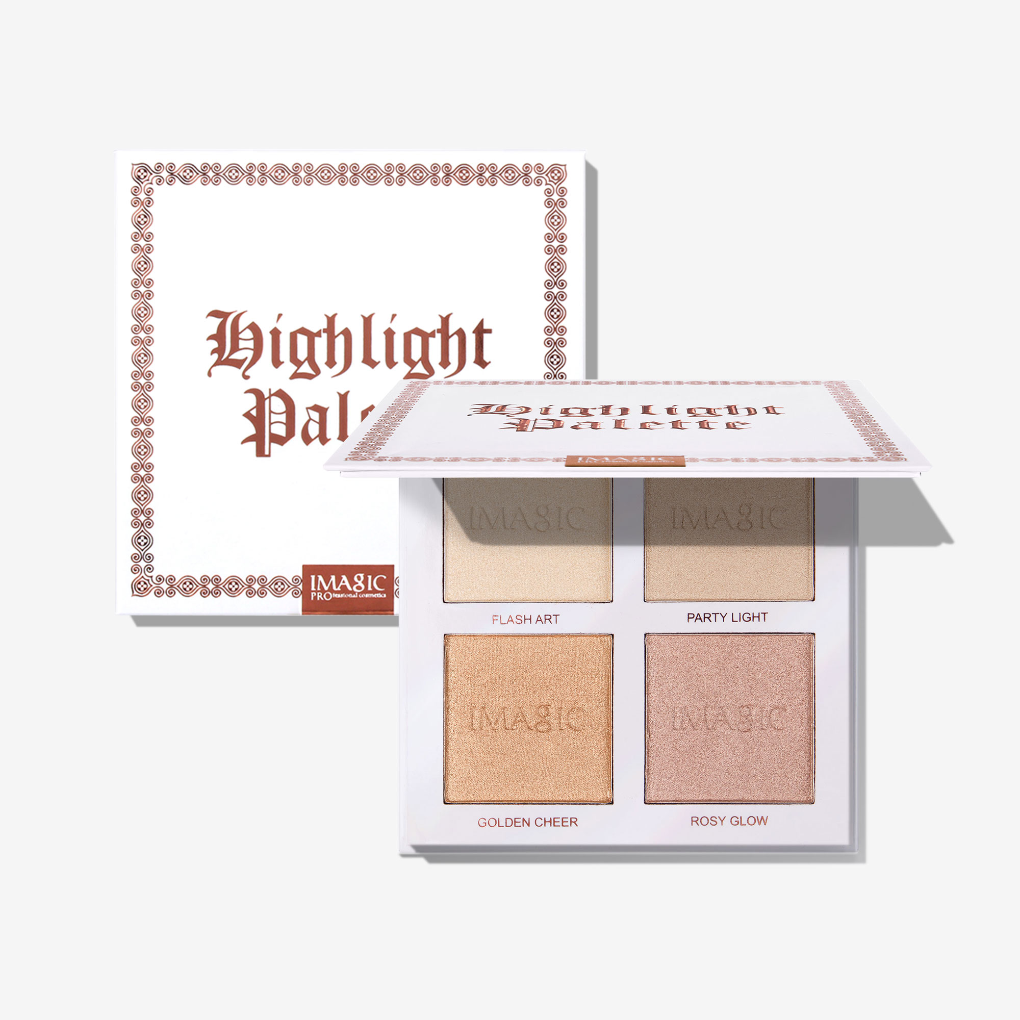 IMAGIC 4-Color Highlighter & Contour Palette