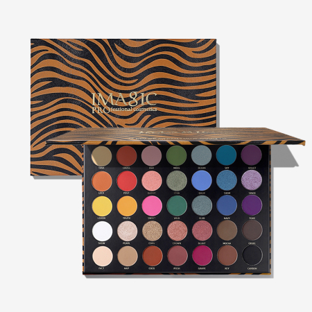 IMAGIC 35-Color Rainbow Zebra Eyeshadow Palette
