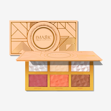 IMAGIC 6-Color Blush, Highlighter & Contour Palette