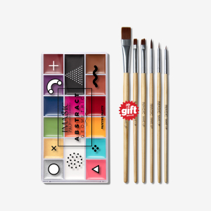 IMAGIC Abstract Geometric 16-Color Face & Body Paint Palette