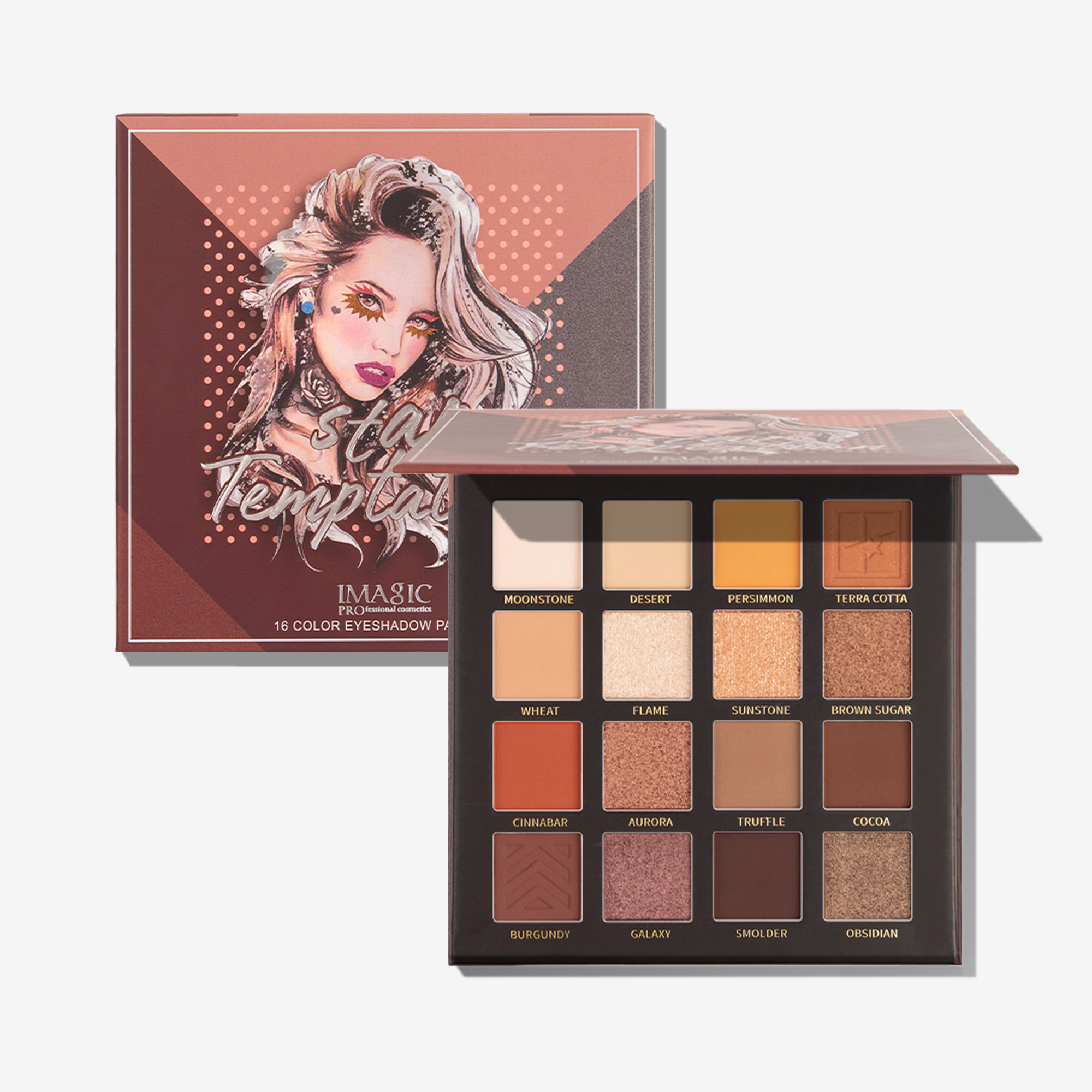 IMAGIC Star Temptation 16-Color Multi-Finish Eyeshadow Palette