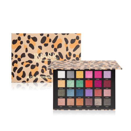 IMAGIC 48-Color Double-Layer Leopard Eyeshadow Palette