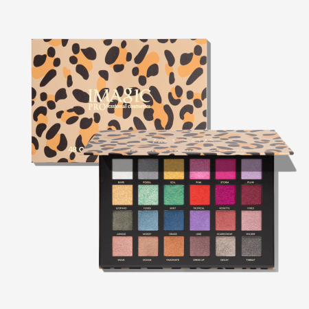 IMAGIC 48-Color Double-Layer Leopard Eyeshadow Palette