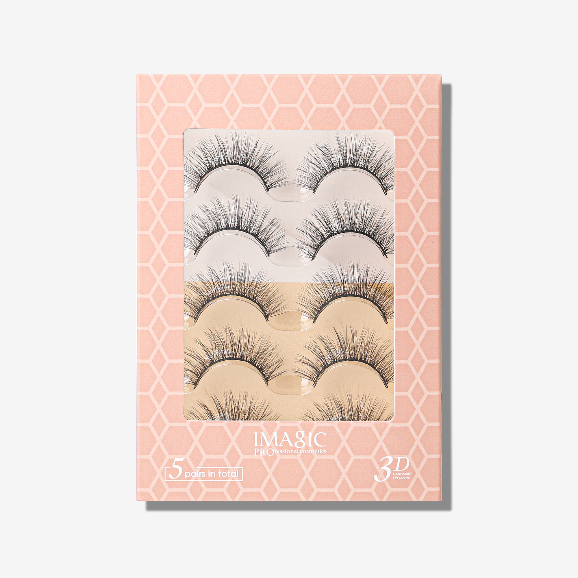 IMAGIC 5-Pair Handmade 3D False Eyelashes