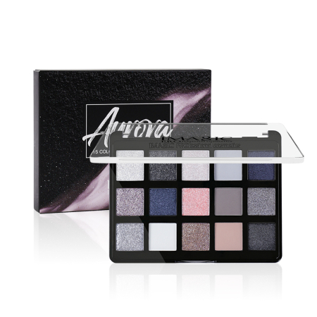 IMAGIC Aurora 15-Color Cool Smoky Eyeshadow Palette