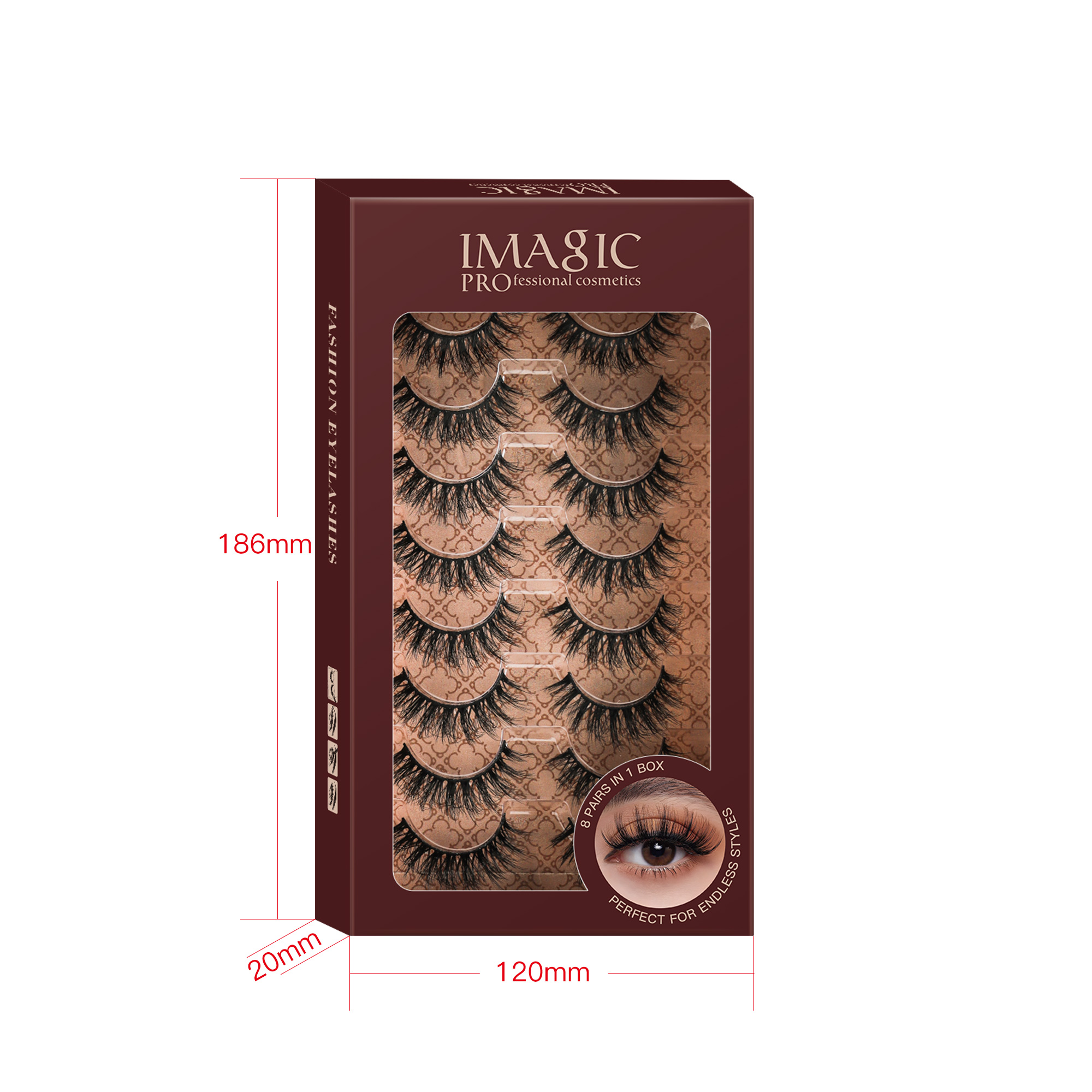 IMAGIC 8-Pair 3D False Eyelashes - Image 8