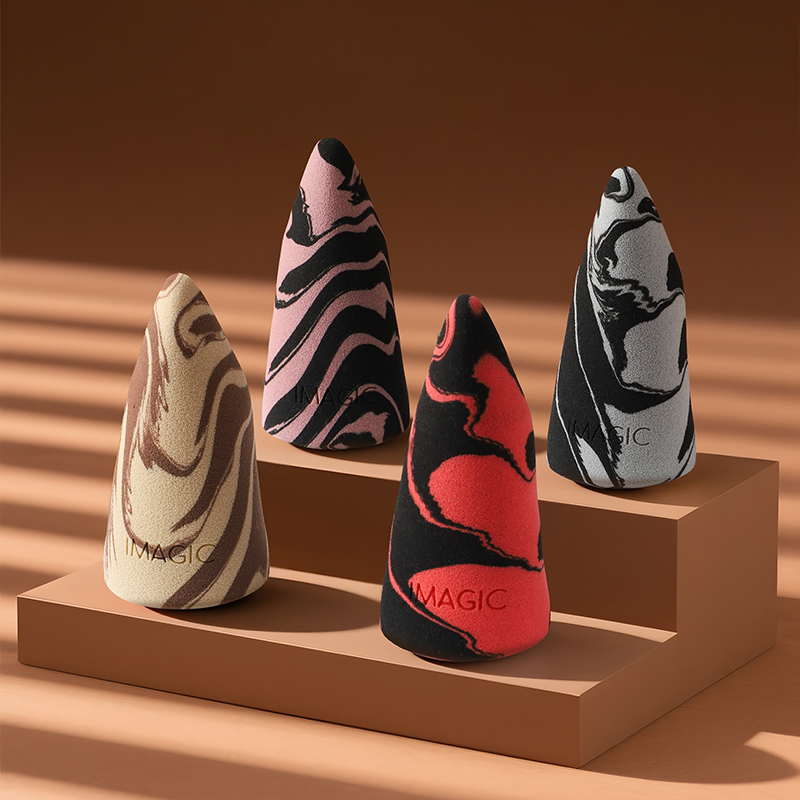 IMAGIC Mix-Color Peak-Shaped Powder Puff - Image 4